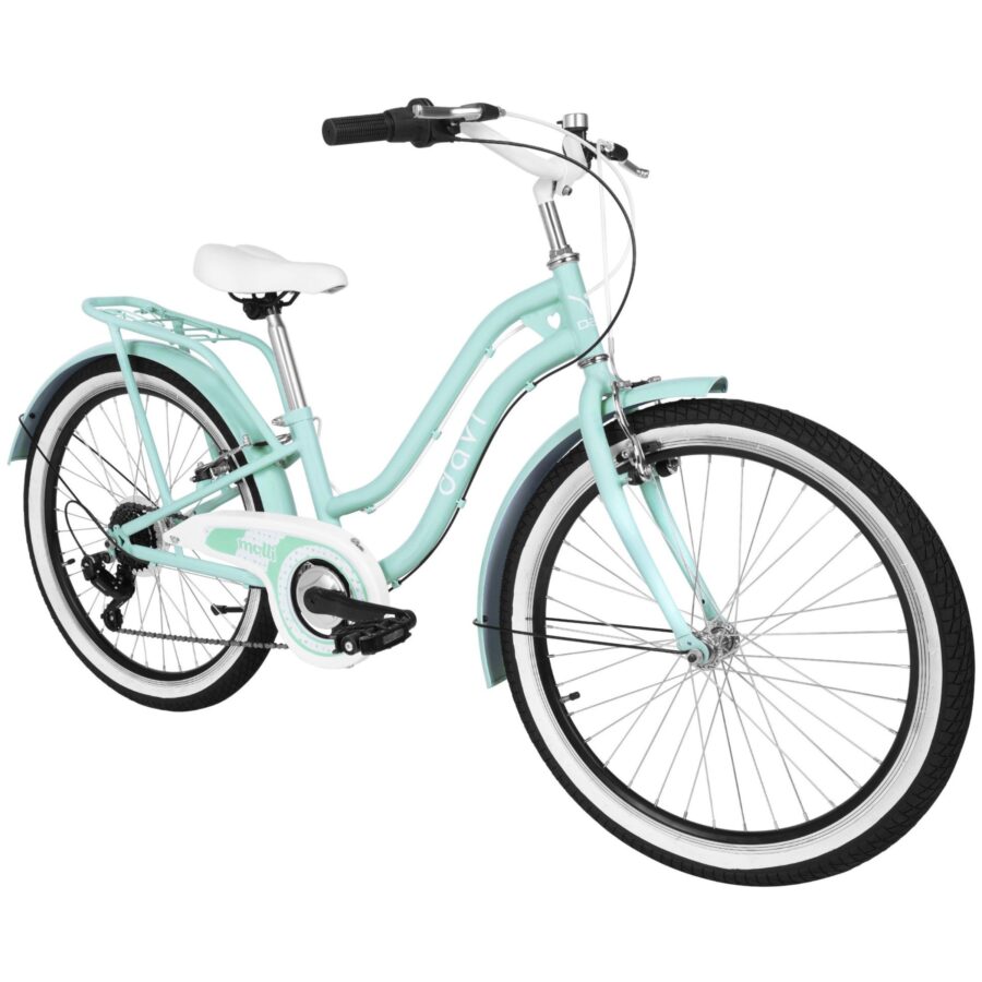 bicicleta copii davi molli, 24", 130 165 cm, 7 viteze, menta