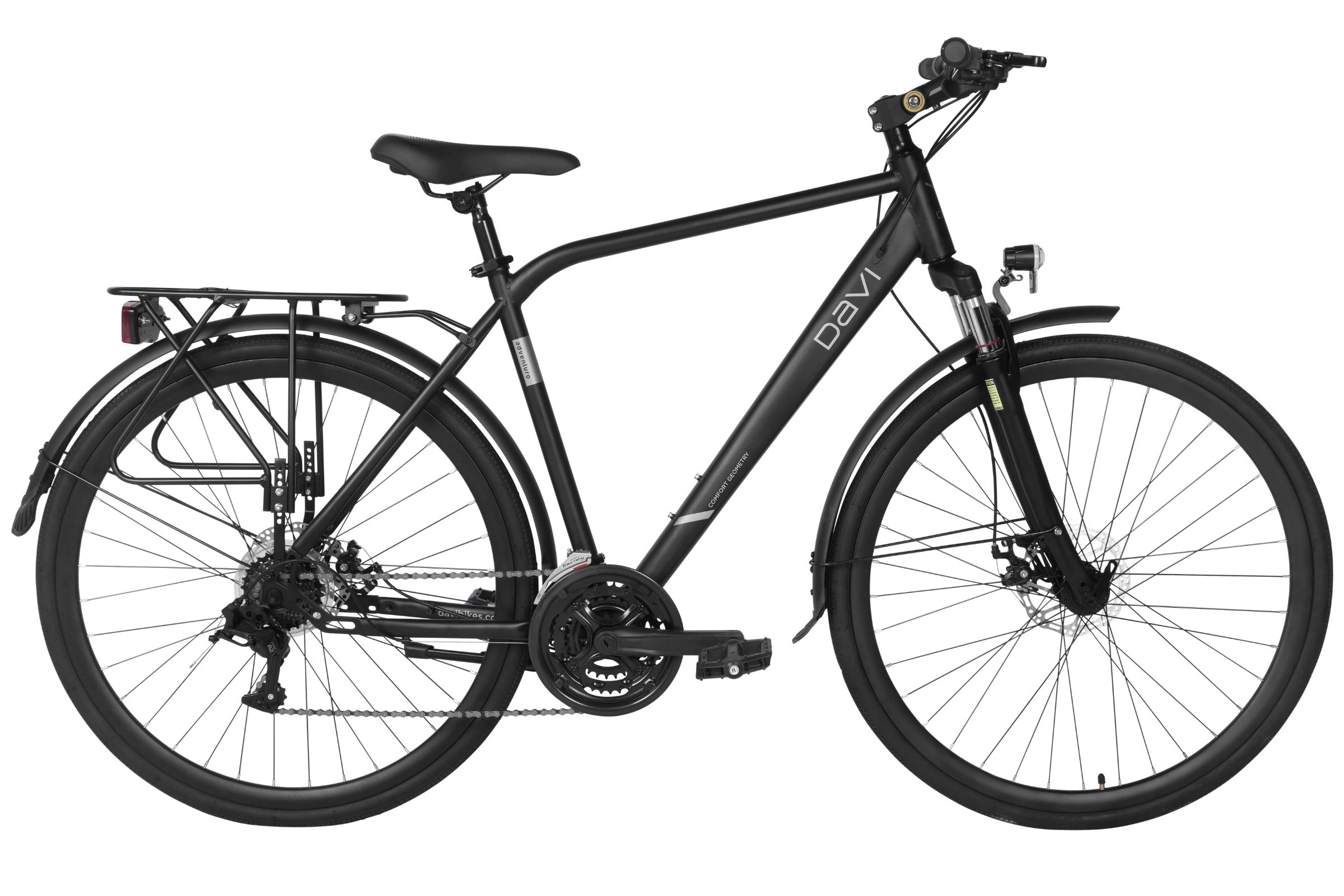 bicicletă tekking davi adventuro, 28", 160 185 cm, negru