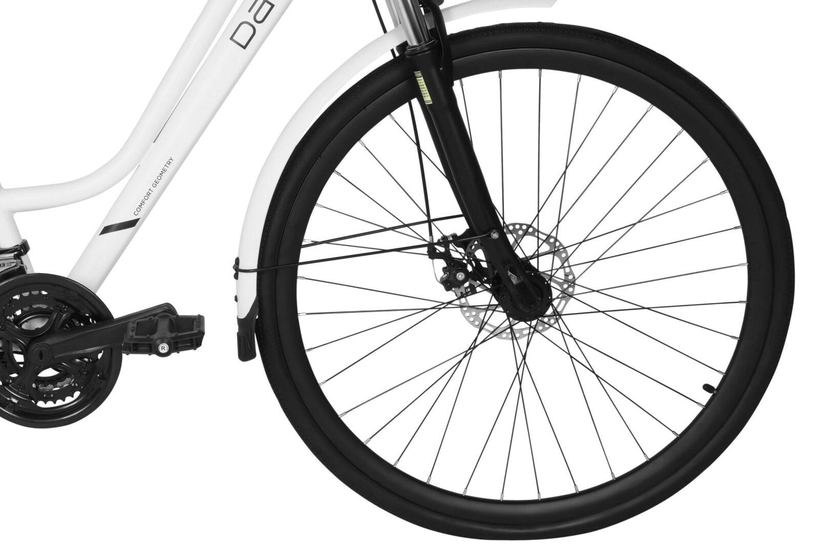 bicicletă tekking davi adventuro, 21 viteze, 28", 160 185 cm, alb