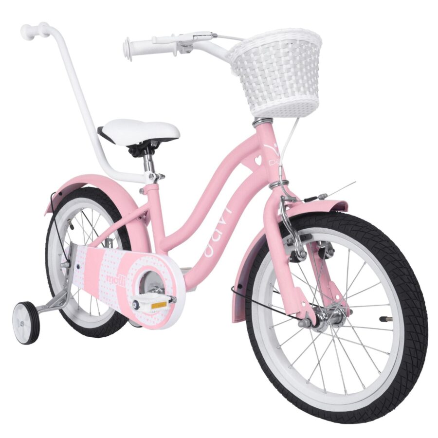 bicicleta copii davi molli, 16", 95 110 cm, 1 viteza, roz