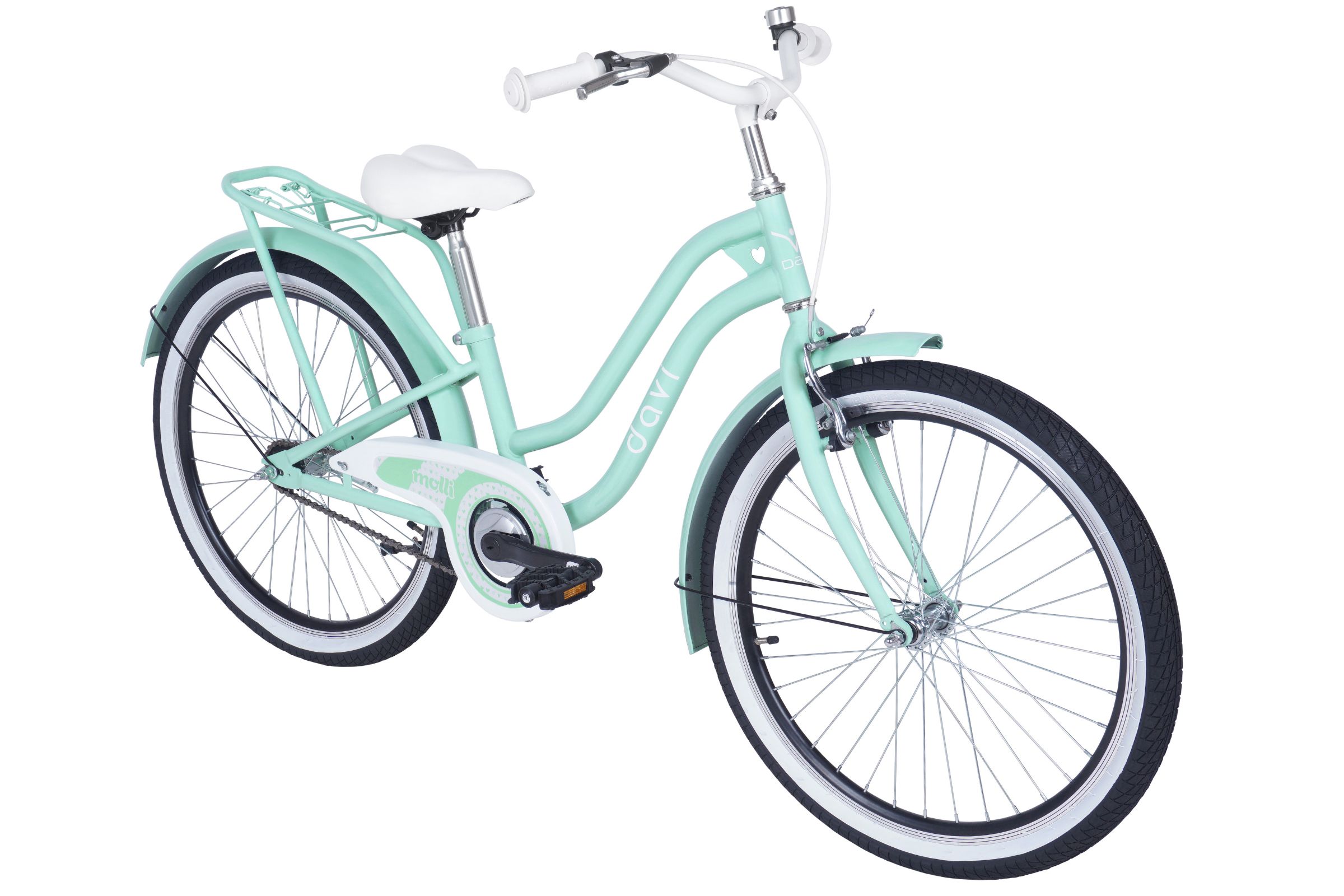 bicicleta copii molli, 24", 130 165 cm, 1 viteza, menta
