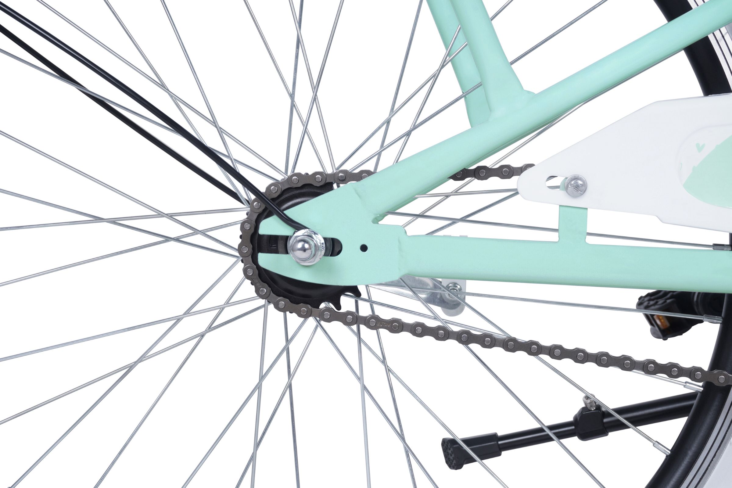 bicicleta copii molli, 24", 130 165 cm, 1 viteza, menta