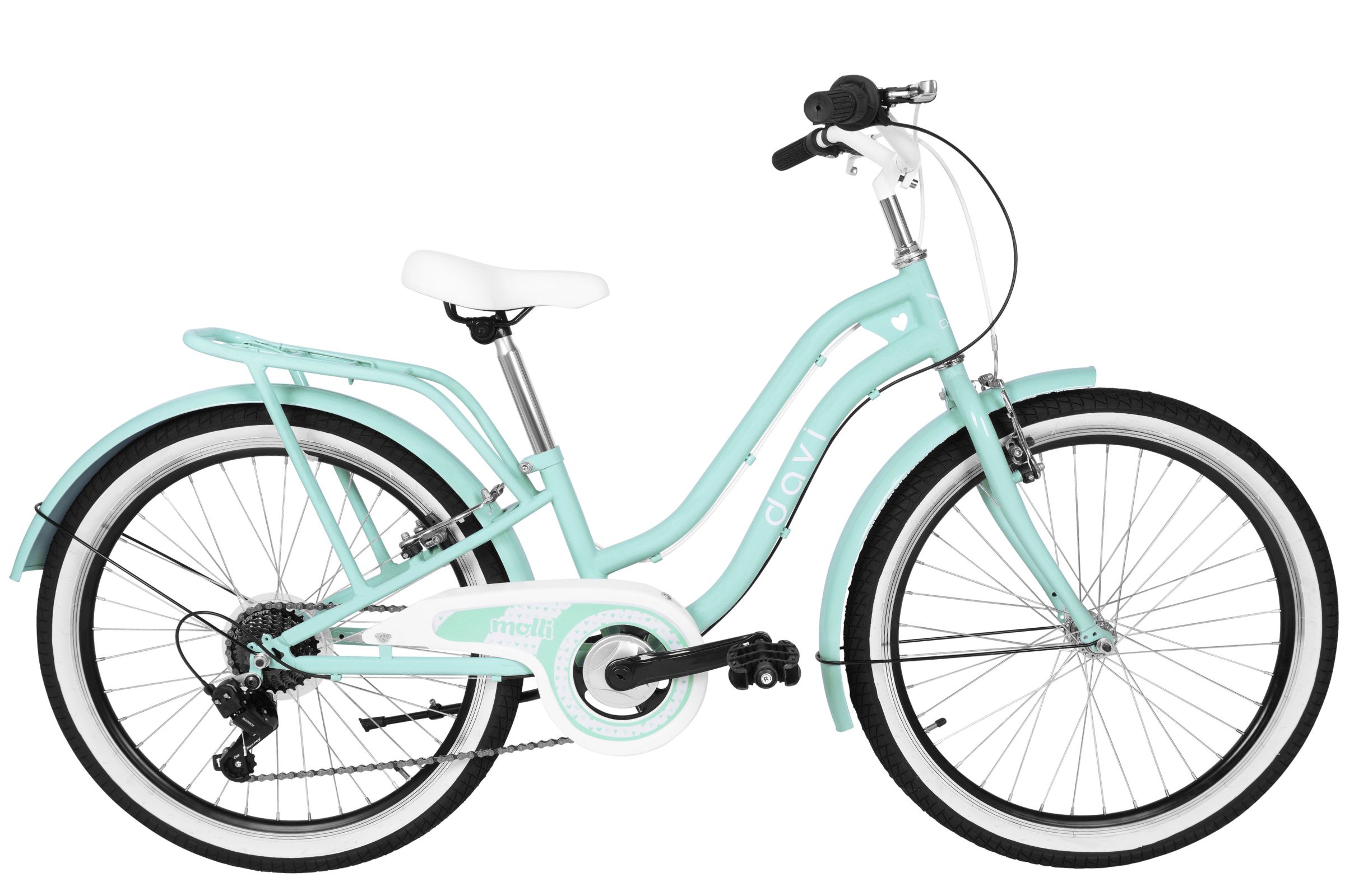bicicleta copii molli, 24", 130 165 cm, 7 viteze, menta