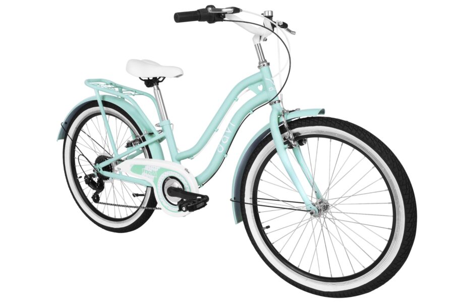 bicicleta copii molli, 24", 130 165 cm, 7 viteze, menta