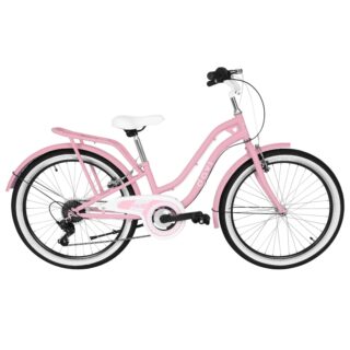 Bicicleta copii Davi Molli, 24", 130-165 cm, 7 viteze, Roz