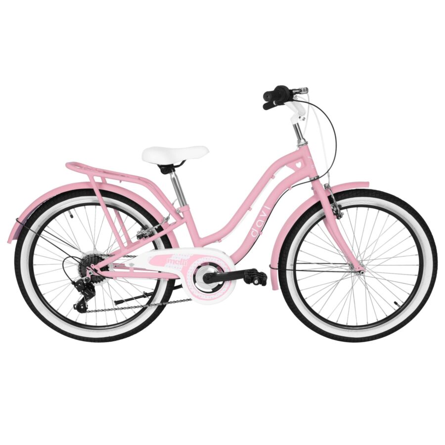 bicicleta copii davi molli, 24", 130 165 cm, 7 viteze, roz