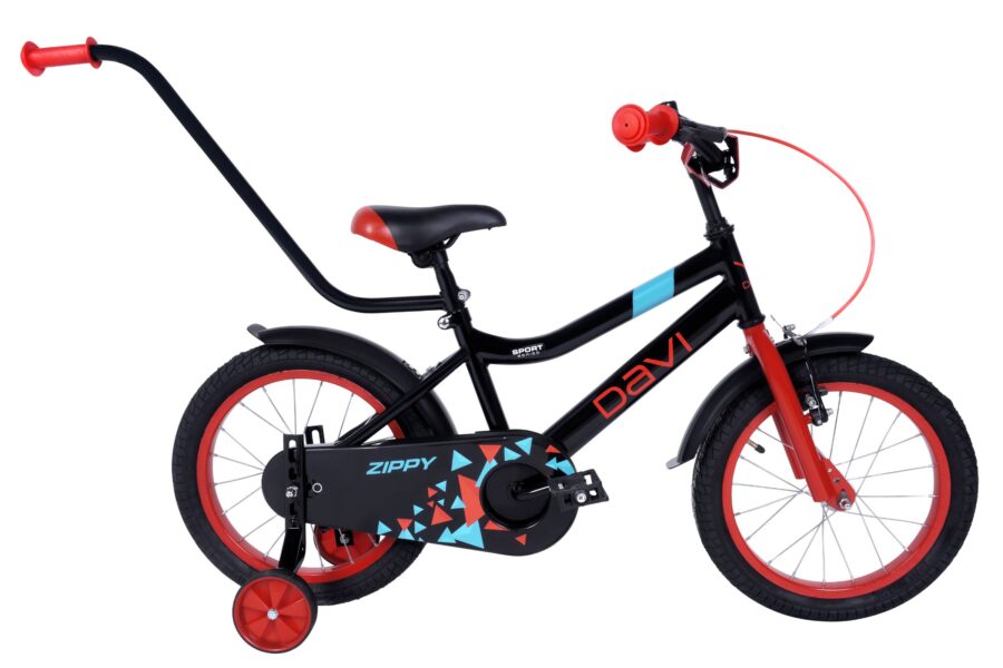 bicicleta copii zippy, 16", 95 110 cm, 1 viteza, negru
