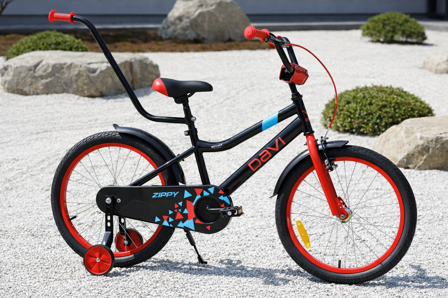 bicicleta copii zippy, 20", 110 130 cm, 1 viteza, negru