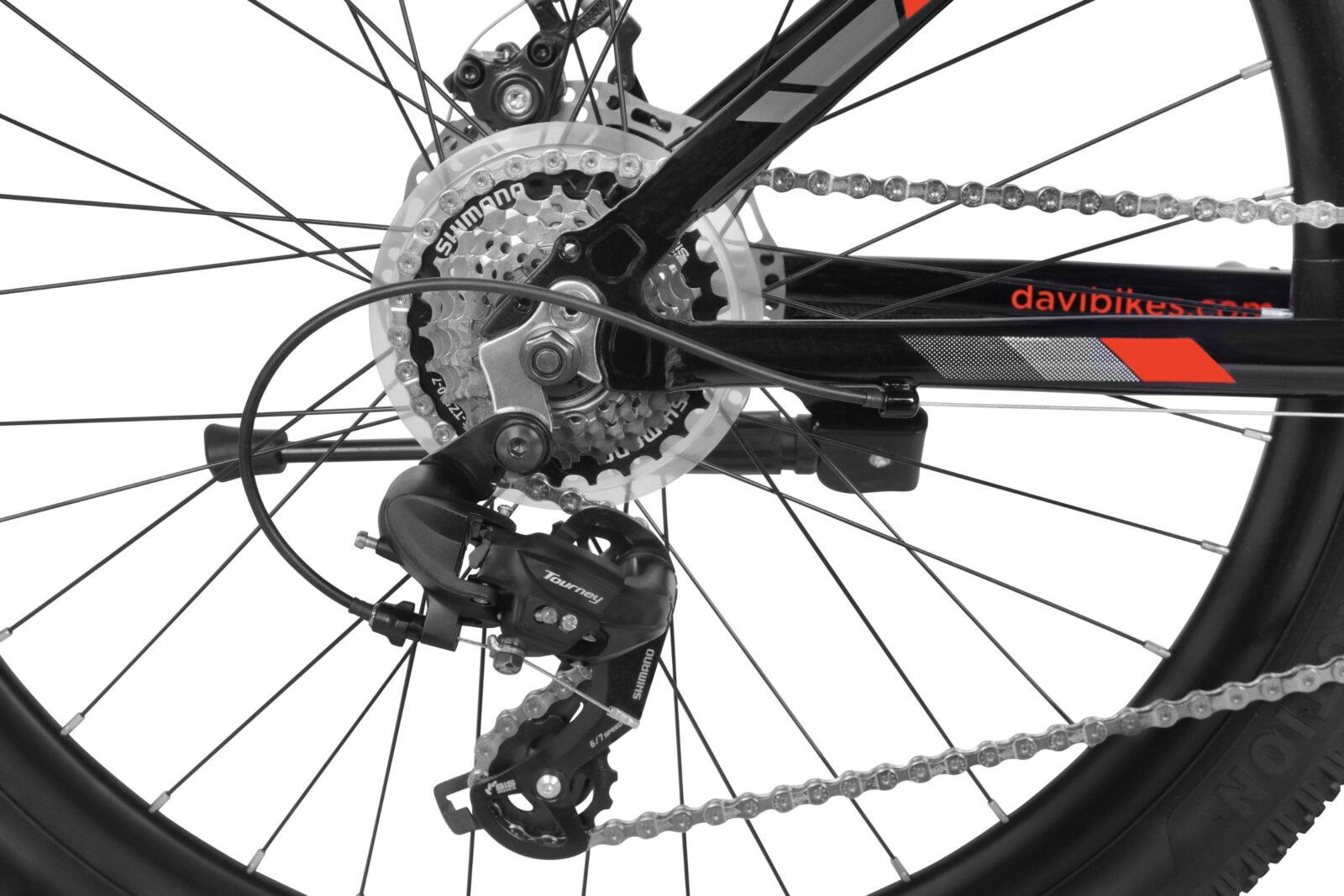 bicicleta mtb davi montaro aluminiu, 26", 145 170 cm, 21 viteze, roşu/negru