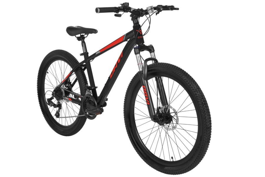 bicicleta mtb davi montaro aluminiu, 26", 145 170 cm, 21 viteze, roşu/negru