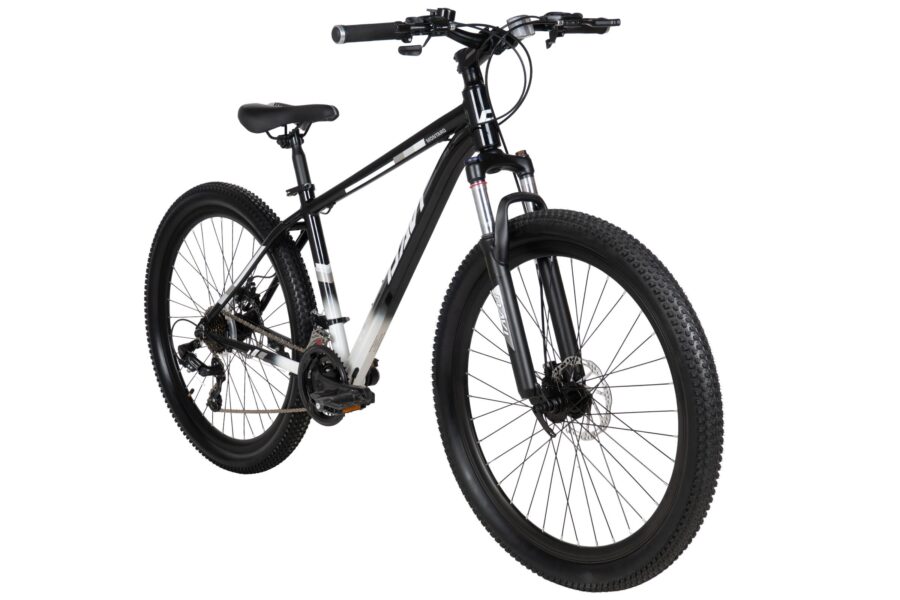 bicicleta mtb davi montaro aluminiu, 27.5", 160 185 cm, 21 viteze, negru/alb