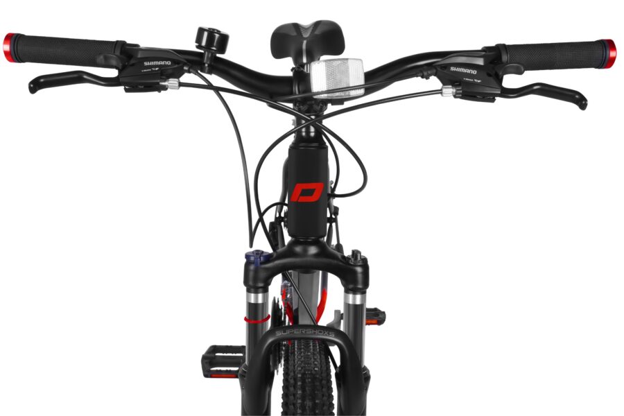 Mânerele unei biciclete montane moderne.