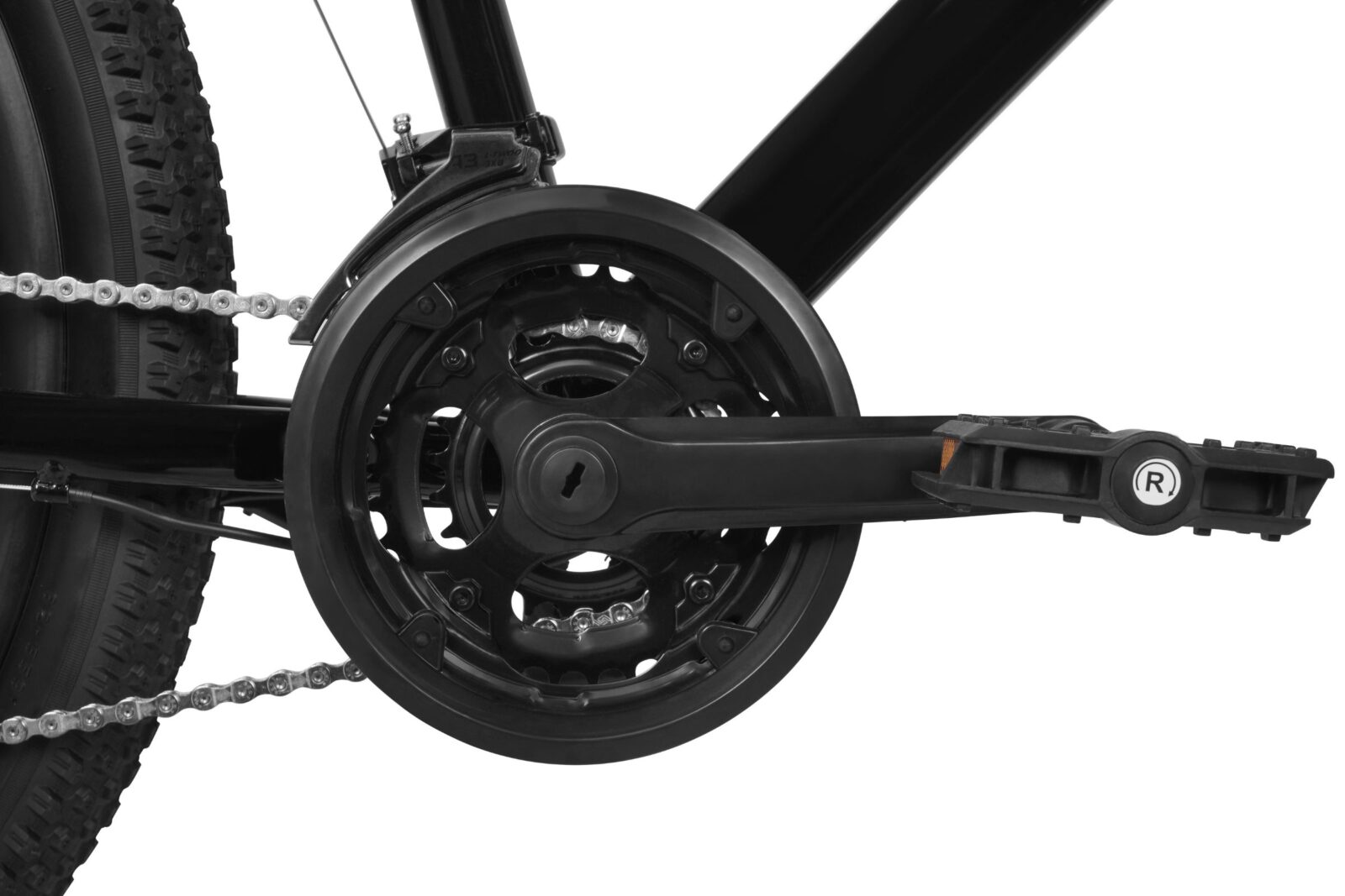 bicicleta copii davi terrano 24", 130 160 cm, 21 viteze, negru/rosu