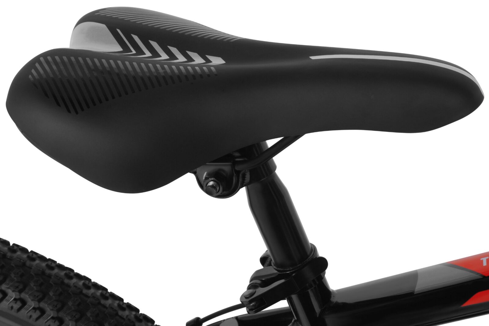 bicicleta copii davi terrano 24", 130 160 cm, 21 viteze, negru/rosu