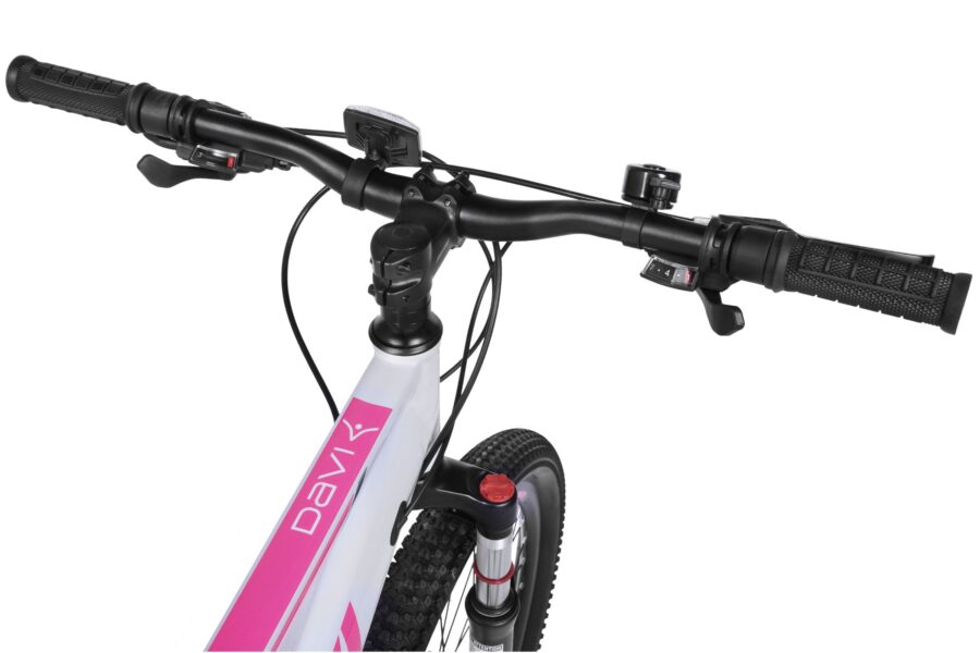 Mânerul unei biciclete mountain bike.