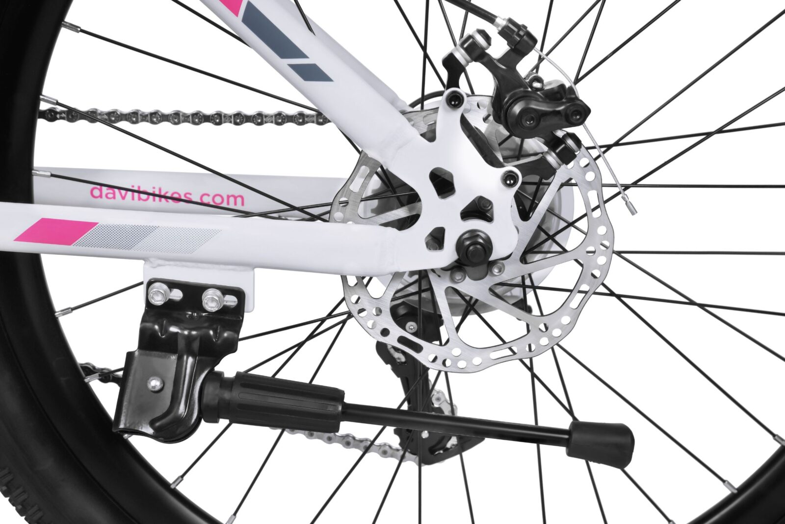 bicicleta mtb bonita 26", 145 170 cm, 21 viteze, alb/roz
