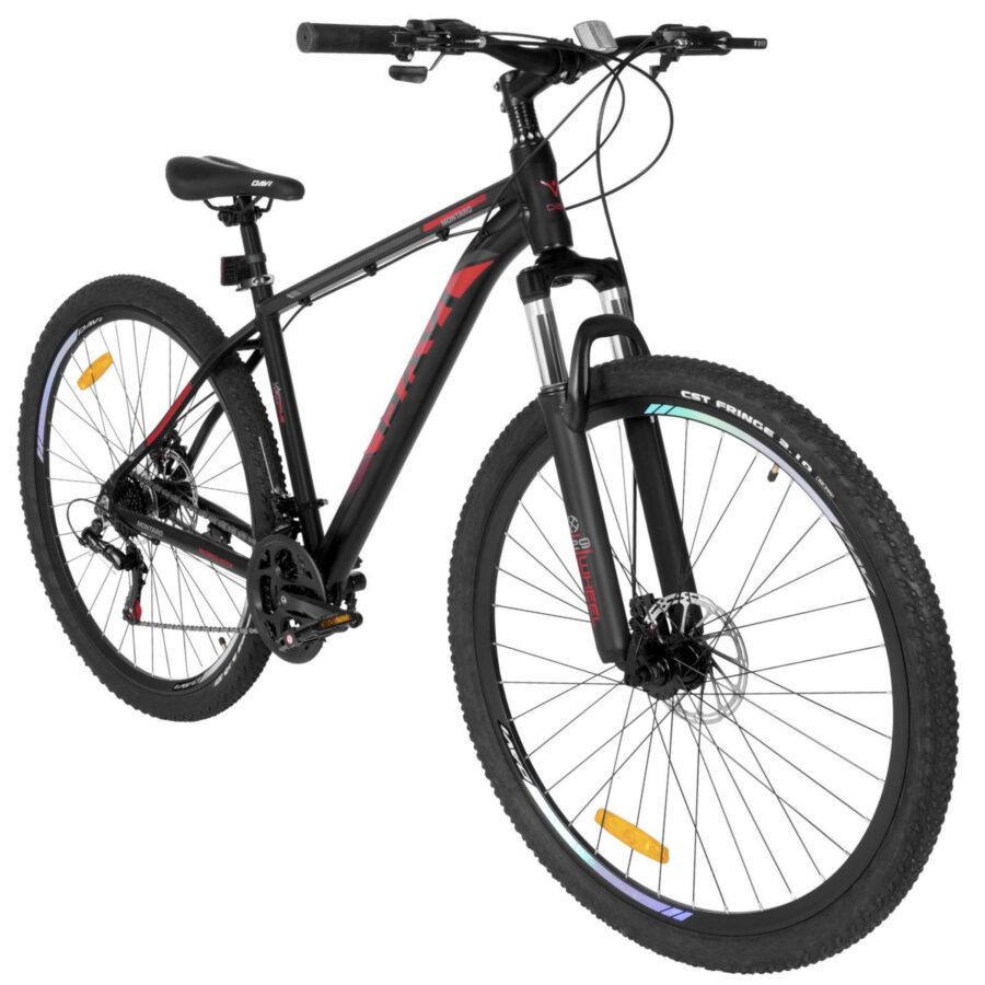 bicicleta mtb davi montaro aluminiu, 29", 170 195 cm, 21 viteze, rosu/negru
