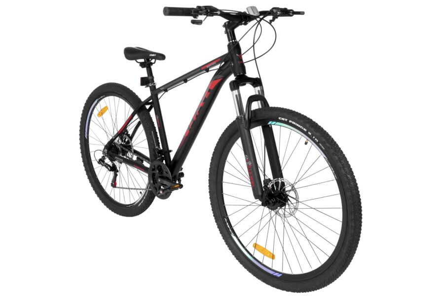 bicicleta davi montaro aluminiu, 29", 170 195 cm, 21 viteze, negru/rosu