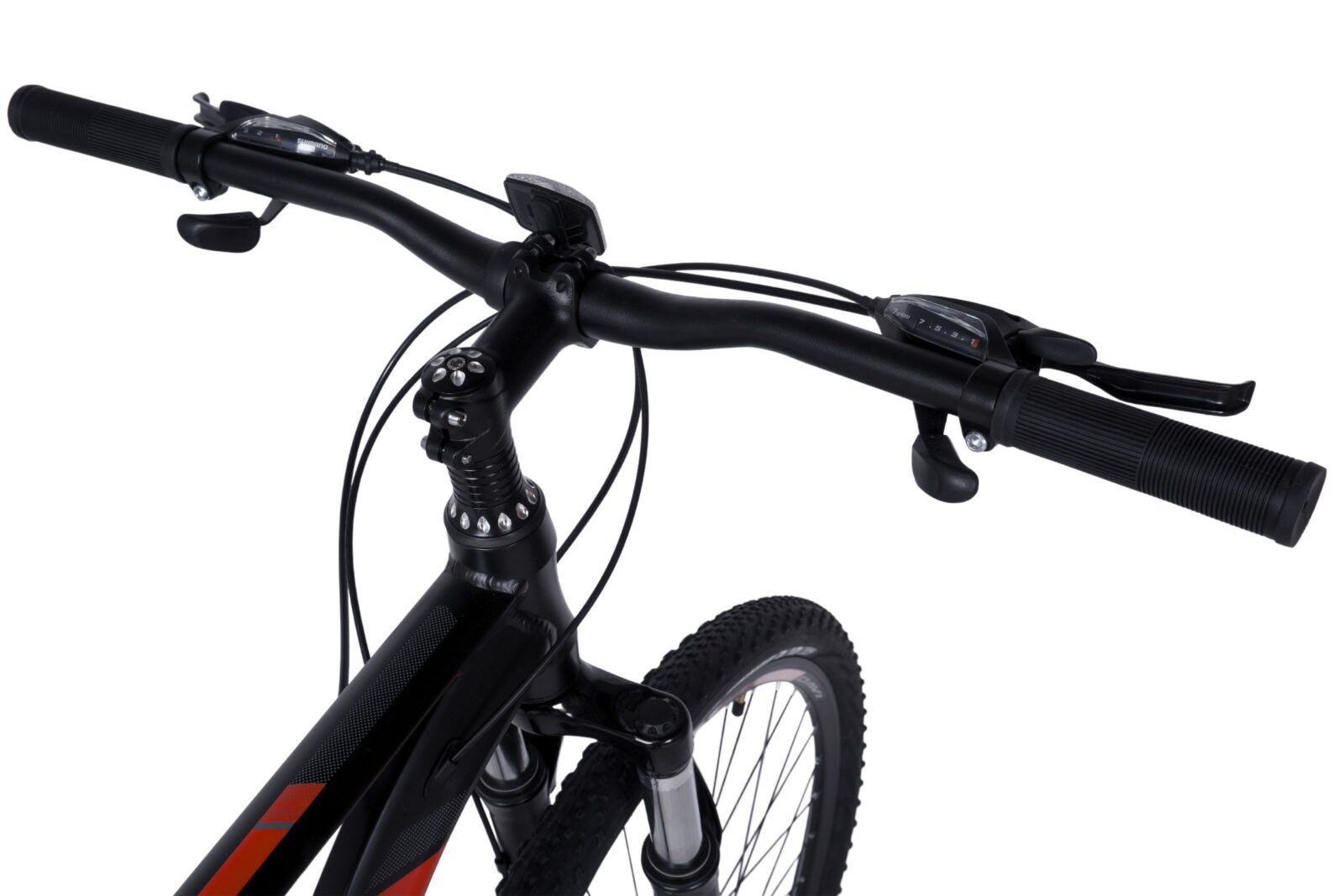 bicicleta davi montaro aluminiu, 29", 170 195 cm, 21 viteze, negru/rosu