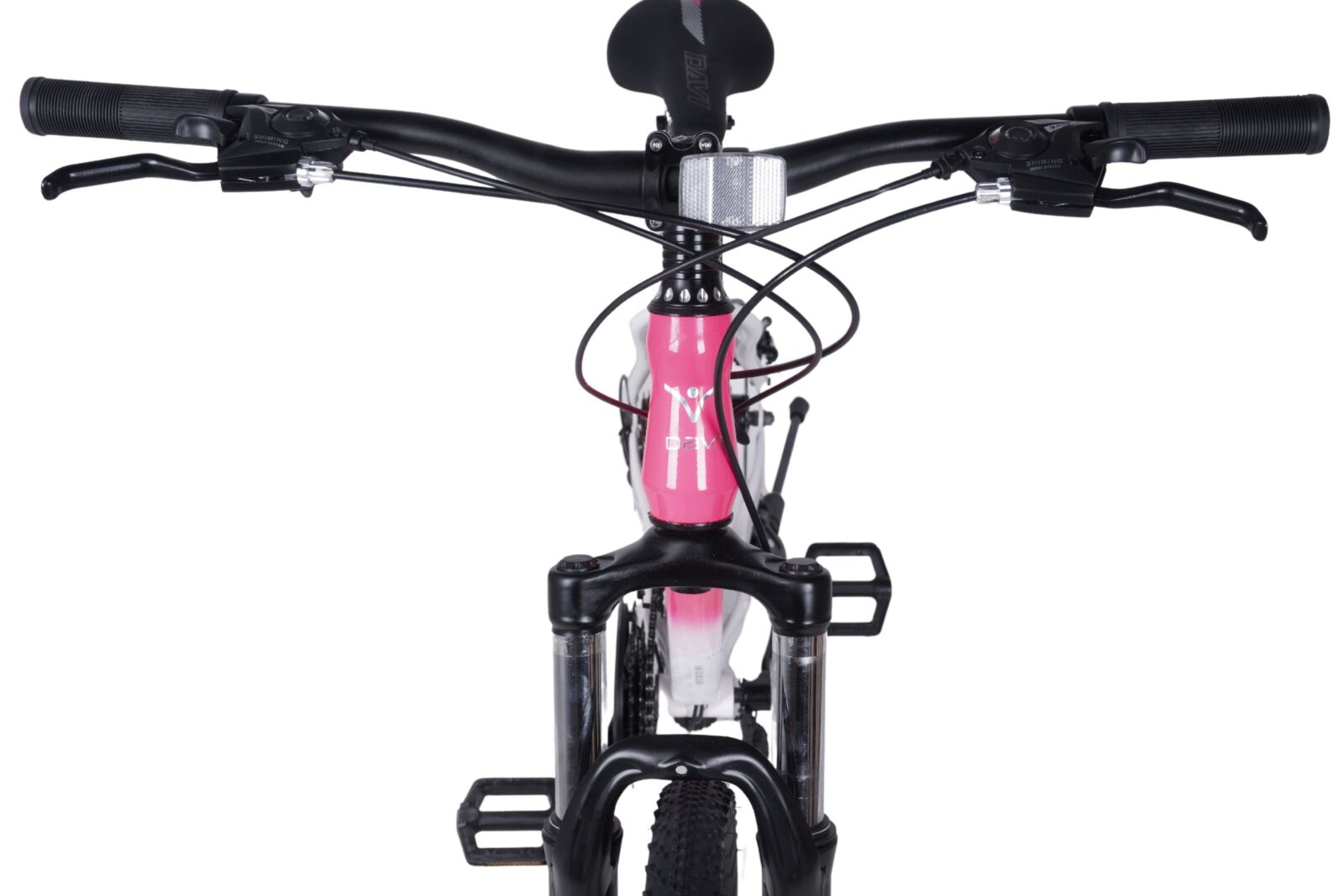 bicicleta mtb bonita 27.5", 160 185 cm, 21 viteze, roz/alb