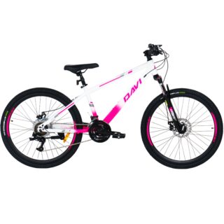Bicicleta copii Davi Bonita 24", 130-160 cm, 21 viteze, Roz