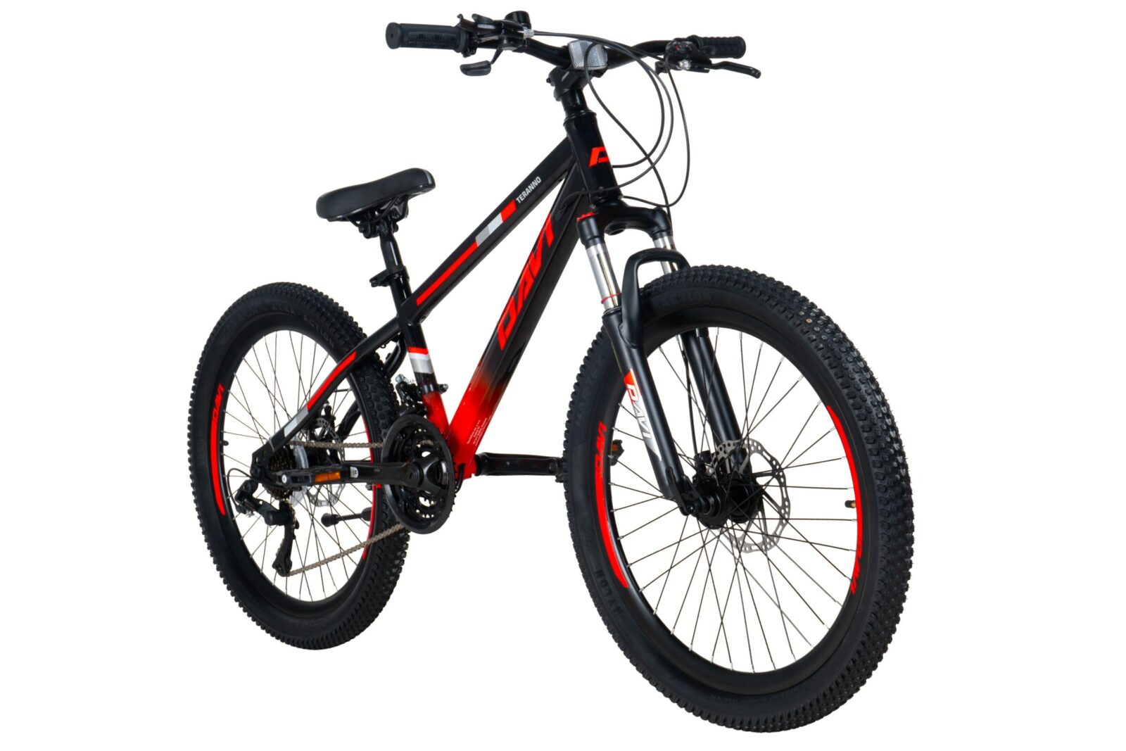 bicicleta copii davi terrano 24", 130 160 cm, 21 viteze, negru/rosu (copy)
