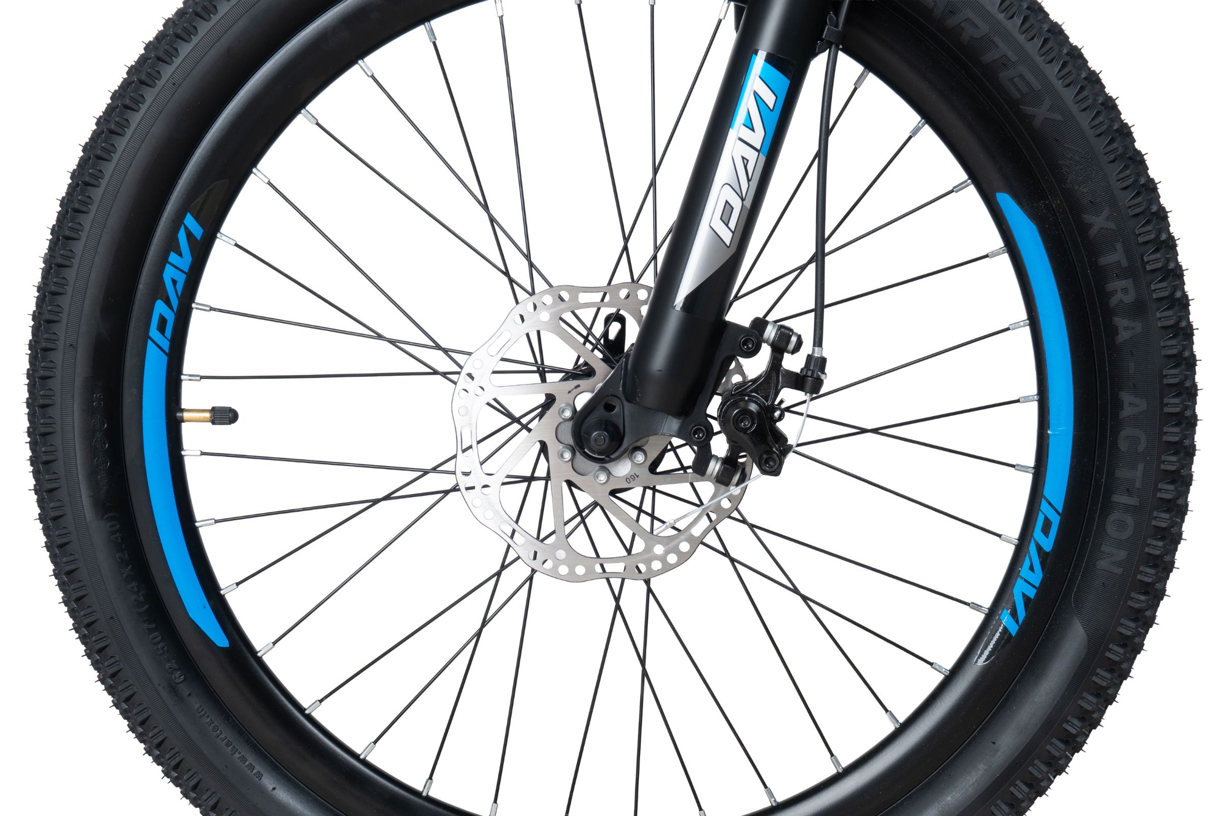 bicicleta copii davi terrano 24", 130 160 cm, 21 viteze, gri/albastru
