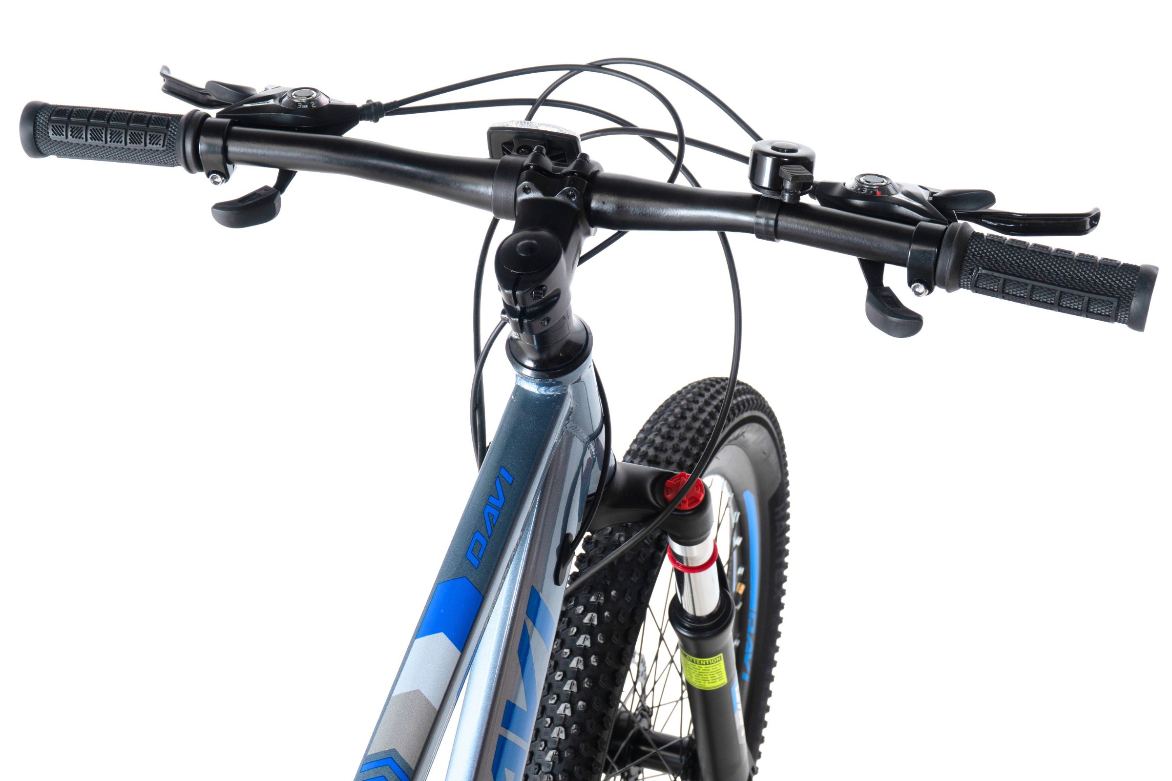 bicicleta copii davi terrano 24", 130 160 cm, 21 viteze, gri/albastru