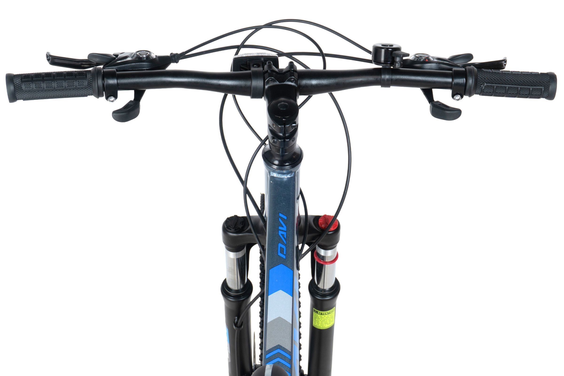 bicicleta copii davi terrano 24", 130 160 cm, 21 viteze, gri/albastru