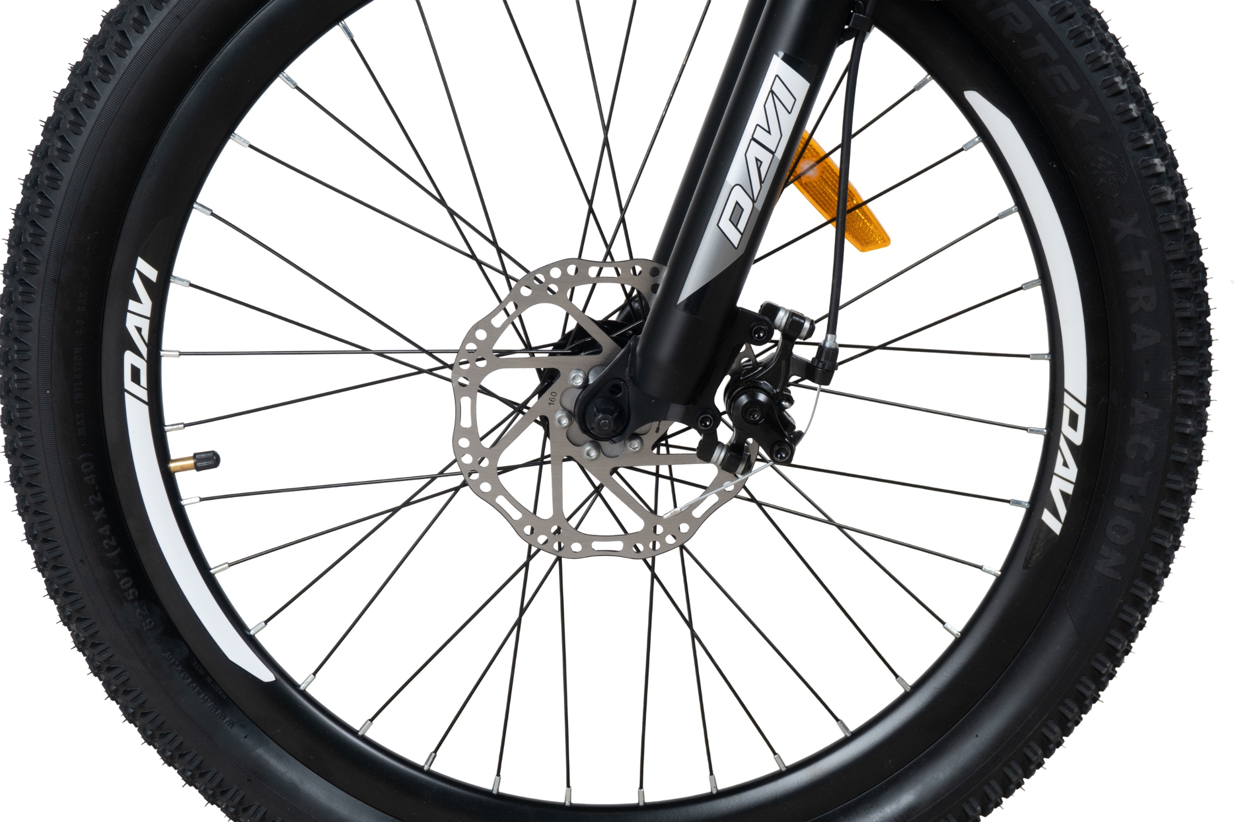 bicicleta copii davi terrano 24", 130 160 cm, 21 viteze, negru/alb