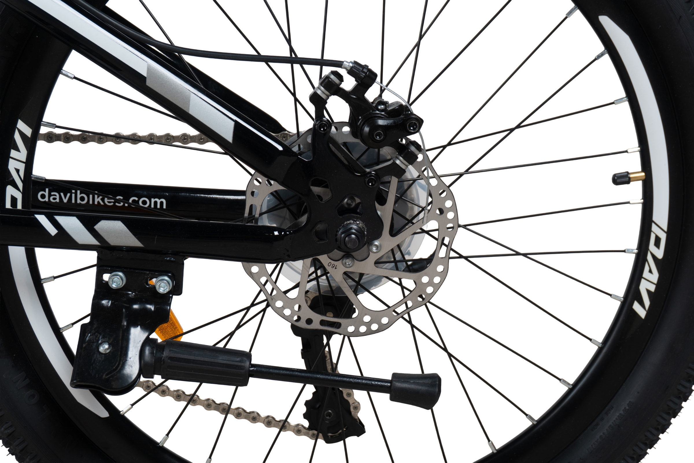 bicicleta copii davi terrano 24", 130 160 cm, 21 viteze, negru/alb