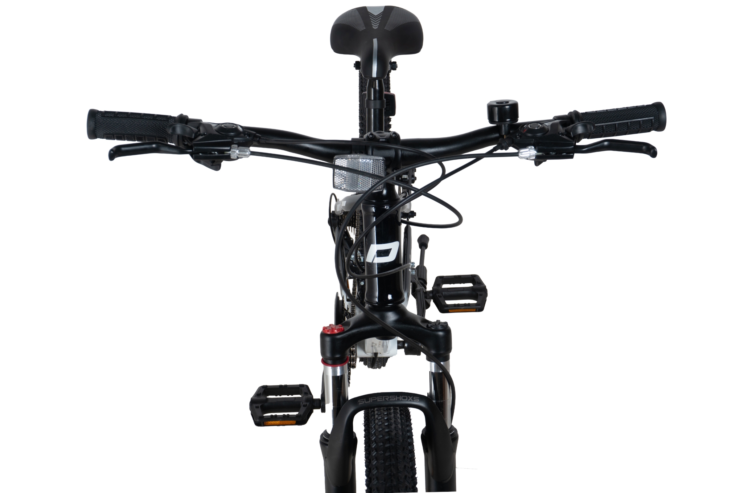 bicicleta copii davi terrano 24", 130 160 cm, 21 viteze, negru/alb