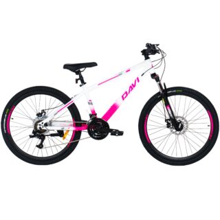 Bicicleta MTB Davi Bonita 26", 145-170 cm, 21 viteze, Roz/Alb