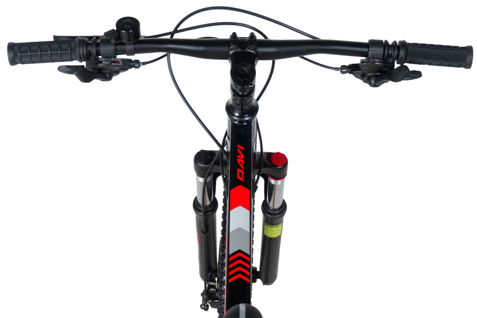 bicicleta mtb davi terrano 26", 145 170 cm, 21 viteze, negru/rosu (copy)