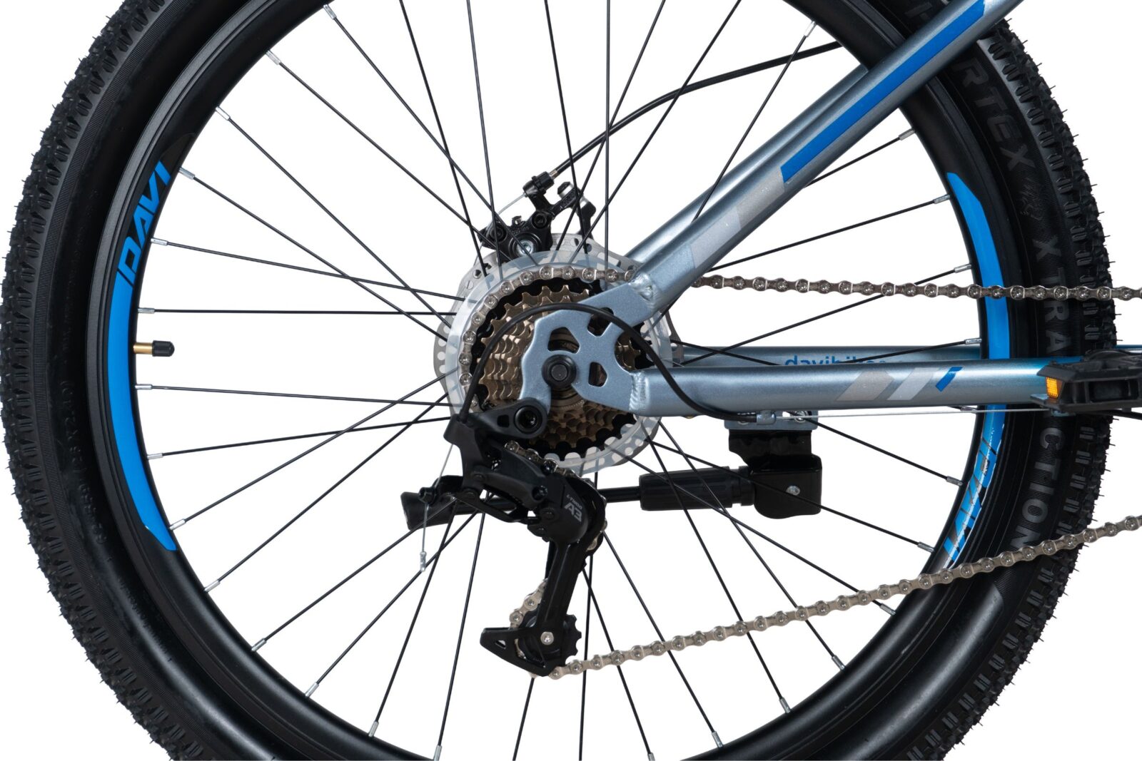 bicicleta mtb davi terrano 26", 145 170 cm, 21 viteze, rosu/negru (copy)