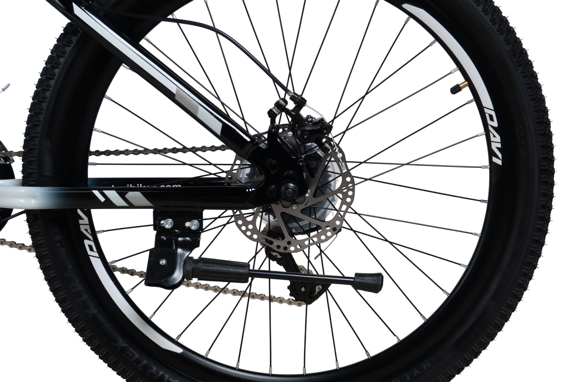 bicicleta mtb davi terrano 26", 145 170 cm, 21 viteze, negru/alb
