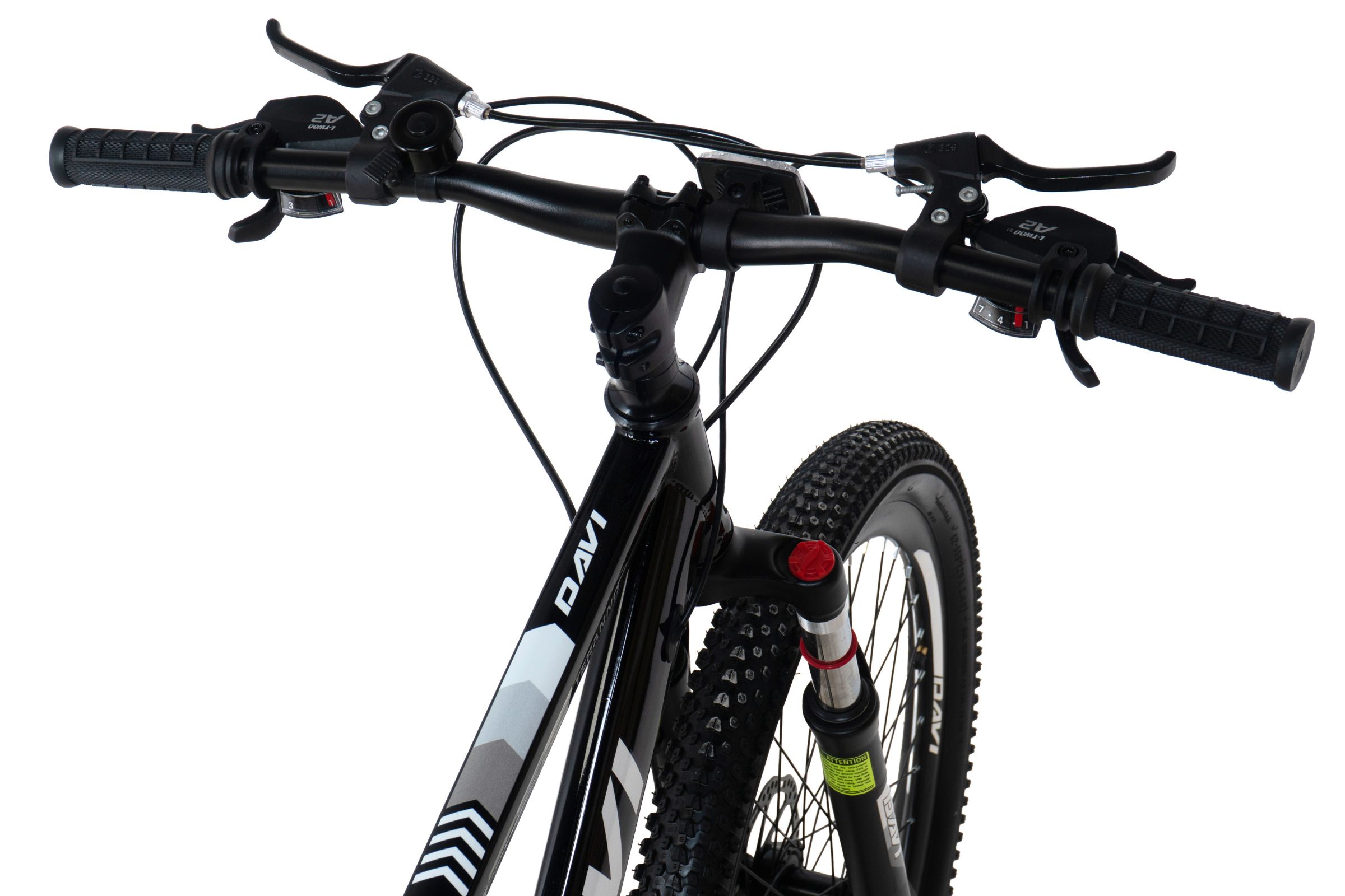 bicicleta mtb davi terrano 26", 145 170 cm, 21 viteze, negru/alb
