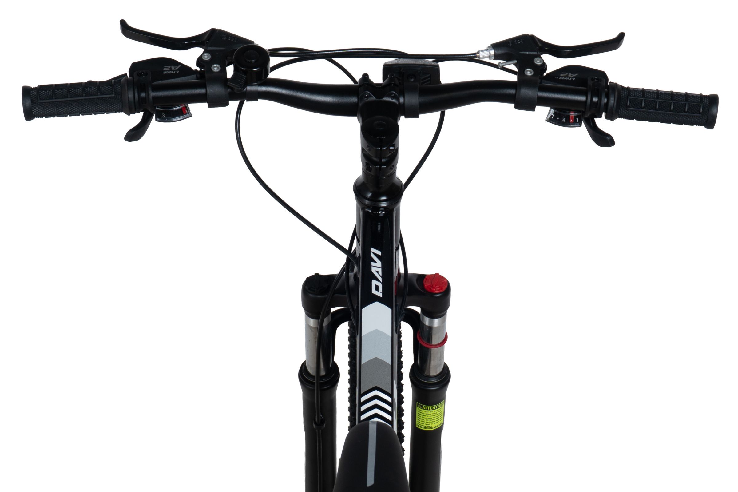 bicicleta mtb davi terrano 26", 145 170 cm, 21 viteze, negru/alb