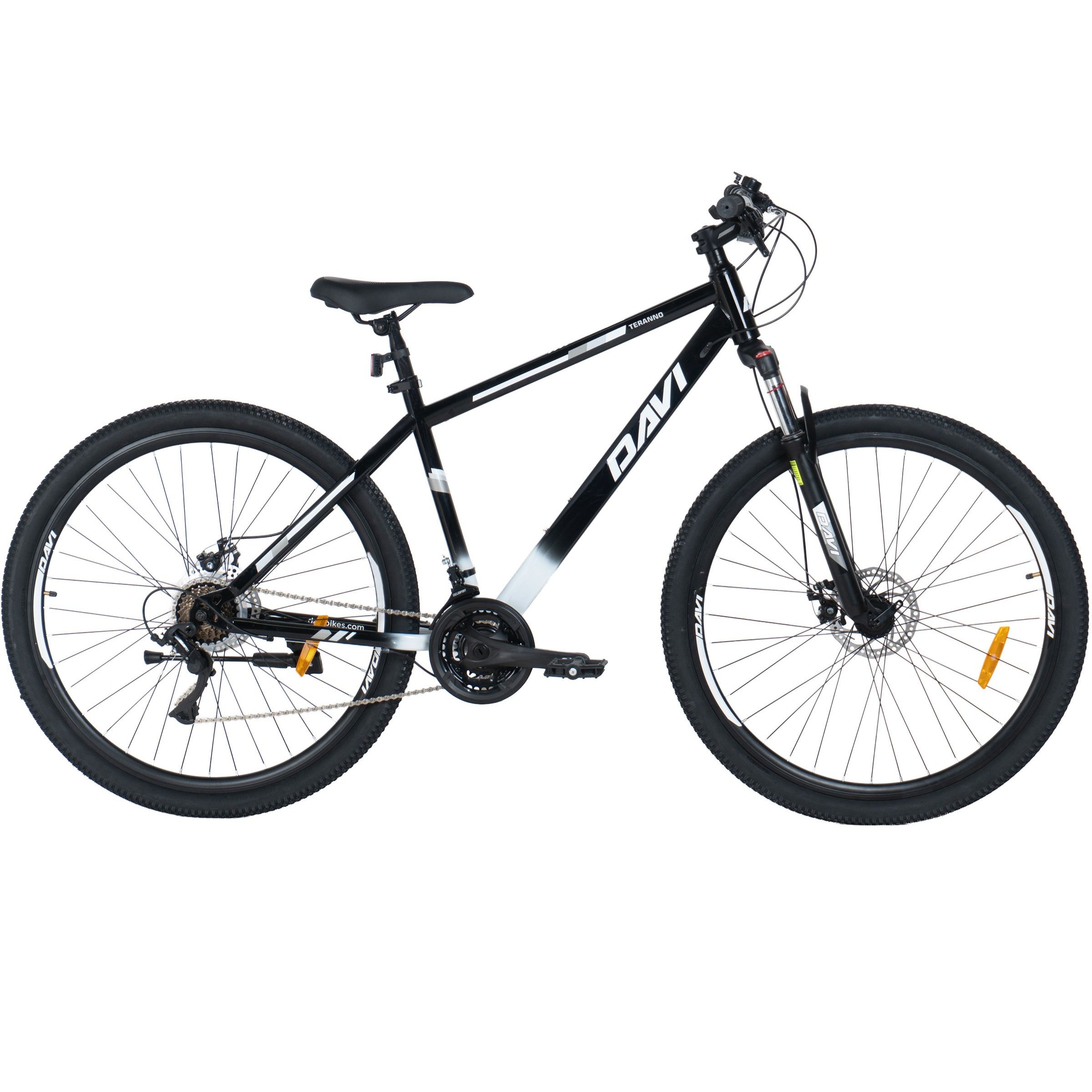Bicicleta MTB Davi Terrano 29", 170-195 cm, 21 viteze, Negru/Alb