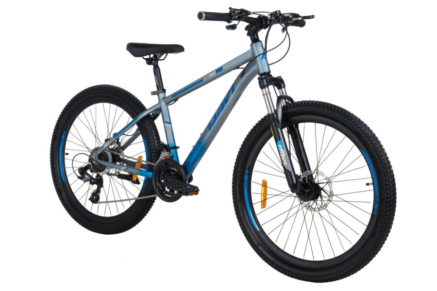 bicicleta mtb davi montaro aluminiu, 26", 145 170 cm, 21 viteze, gri/albastru