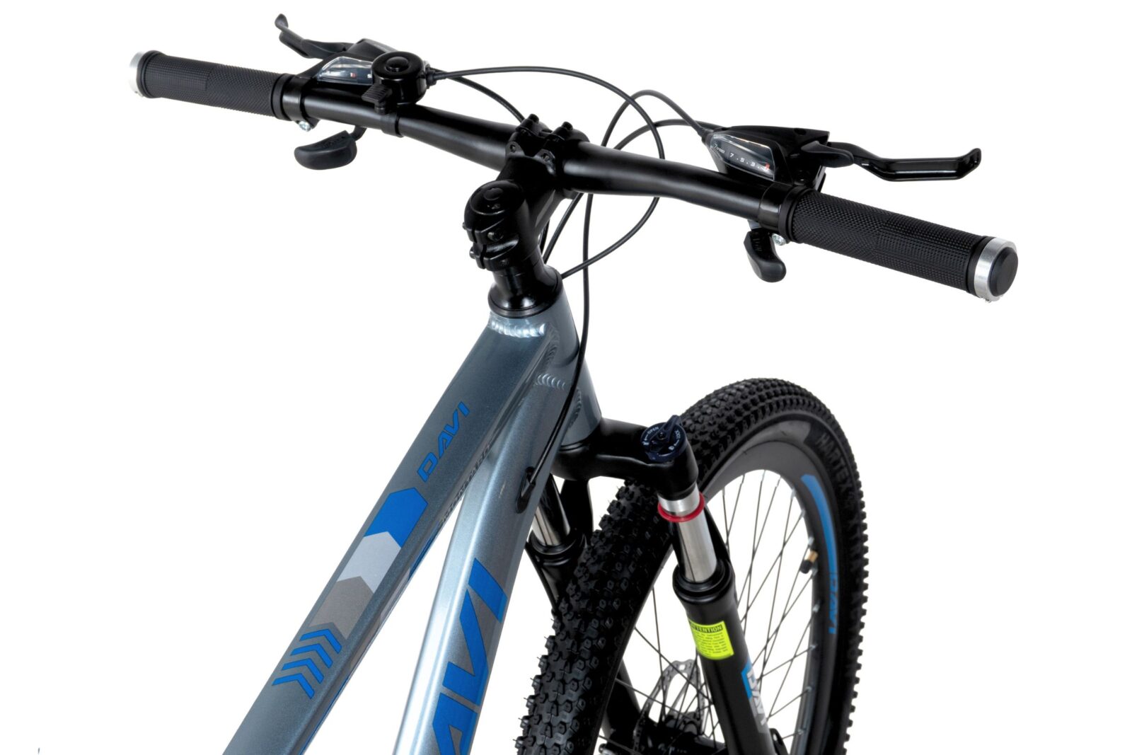 bicicleta mtb davi montaro aluminiu, 26", 145 170 cm, 21 viteze, gri/albastru