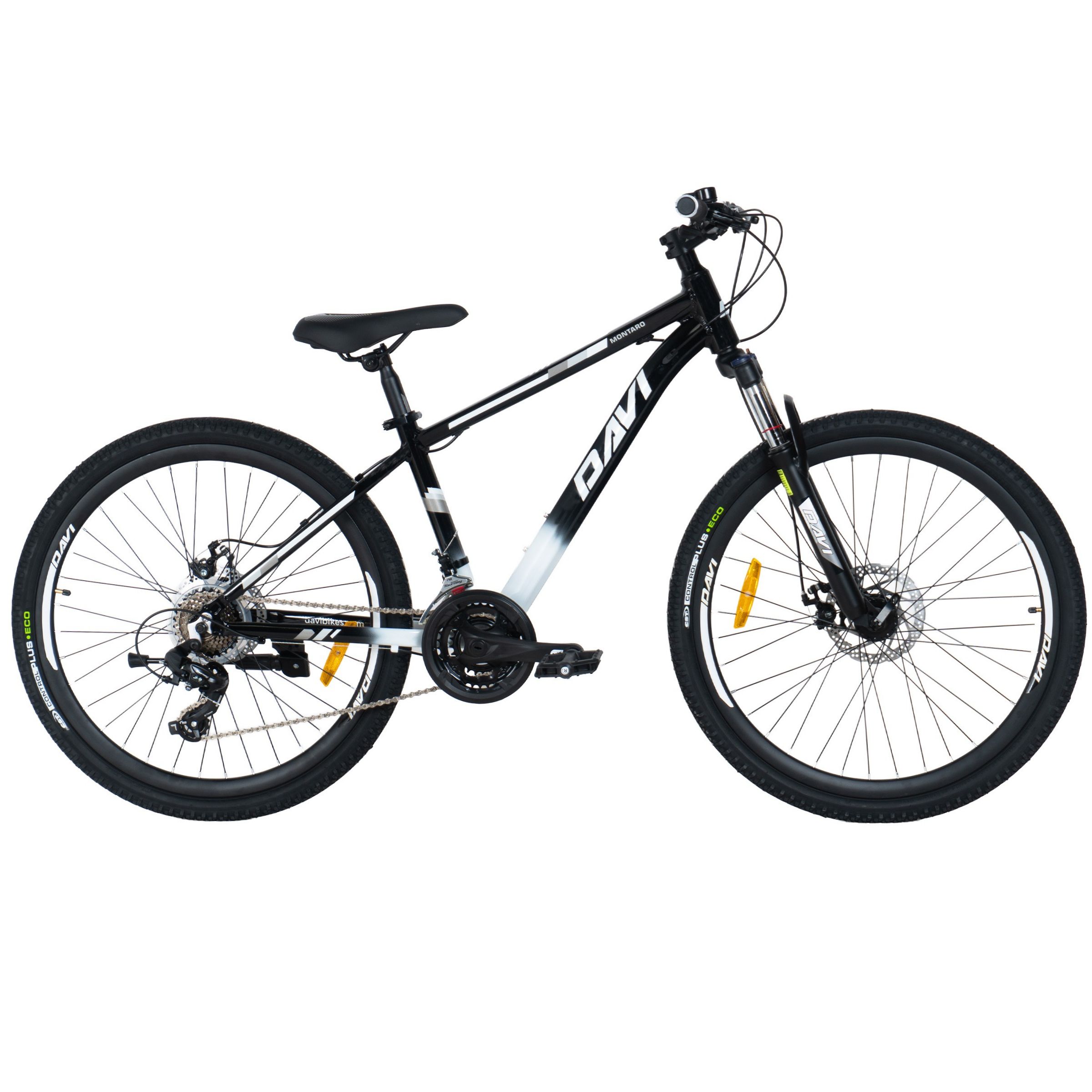 Bicicleta MTB Davi Montaro Aluminiu, 26", 145-170 cm, 21 viteze, Negru/Alb