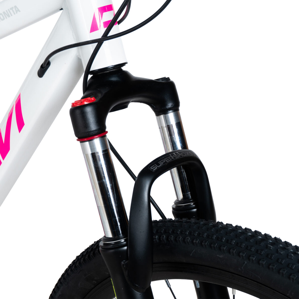 bicicleta mtb davi bonita 27.5", 160 185 cm, 21 viteze, alb/roz